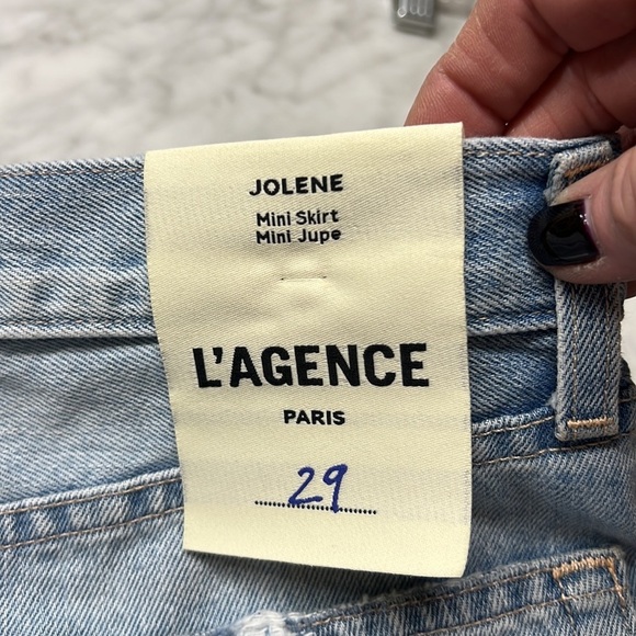 SOLD Lagence NWT Jolene Mini Skirt in Reseda Size 29 - Picture 6 of 12